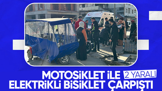 Akyazıda kaza 2 yaralı