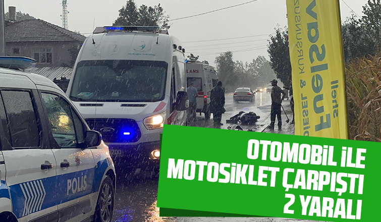 Akyazıda Kaza: 2 yaralı