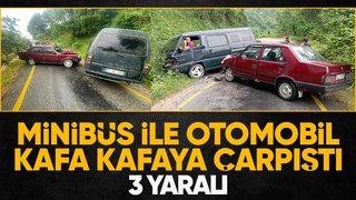 Akyazıda kaza: 3 yaralı