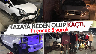 Akyazıda kaza: 5 yaralı