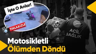 Akyazıda kaza anı kamerada