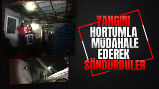 Akyazıda korkutan yangın