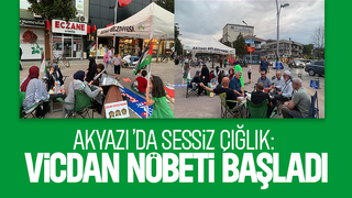 Akyazı’da Mazlumlar İçin Vicdan Nöbeti Başladı
