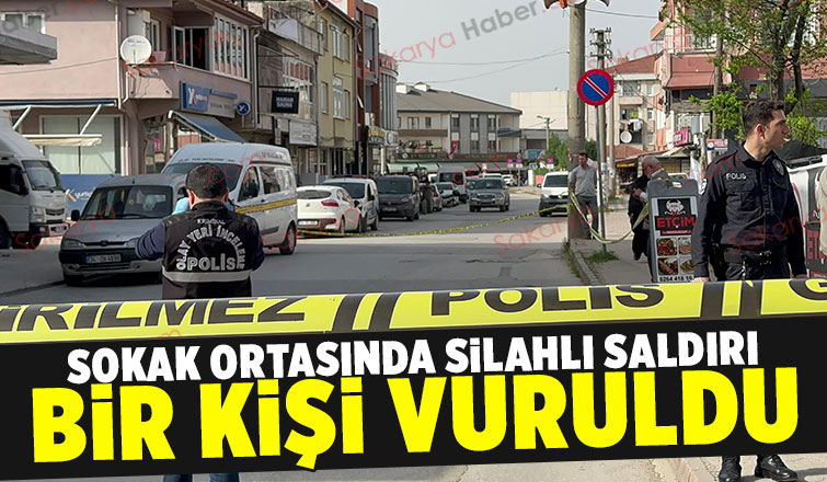 Akyazıda silahlı saldırı