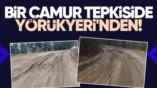 Akyazıda vatandaşın yol tepkisi; Çamur içinde