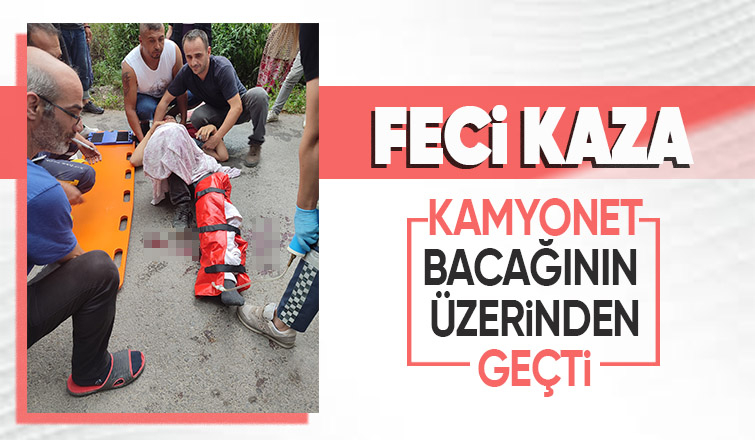 Akyazıdaki kazada 14 yaşındaki çocuk yaralandı
