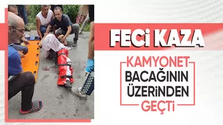 Akyazıdaki kazada 14 yaşındaki çocuk yaralandı