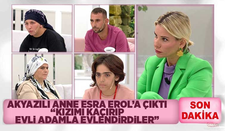 Akyazılı anne kızı için Esra Erol'a çıktı