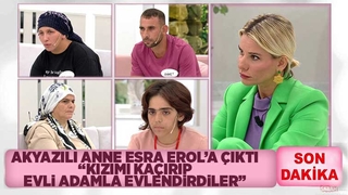 Akyazılı anne kızı için Esra Erol'a çıktı