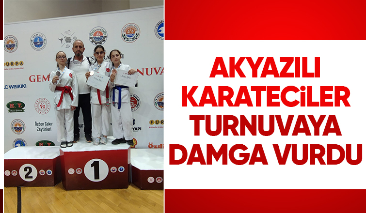 Akyazılı karateciler gururlandırdı