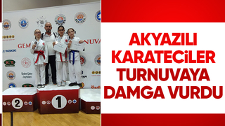 Akyazılı karateciler gururlandırdı