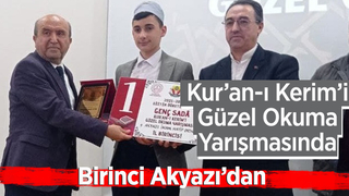 Akyazılı Muhammed Sakarya birincisi oldu
