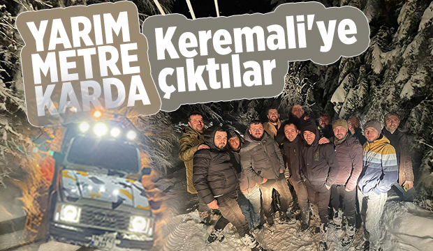 Akyazılı Off Roadçıların kar macerası