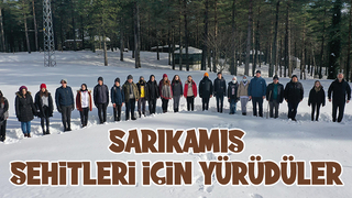 Akyazılı öğrenciler Sarıkamış Şehitleri için yürüdü