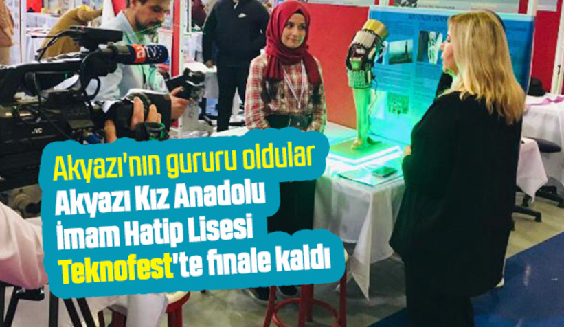 Akyazılı öğrencilerin projesi Teknofest'te finale kaldı
