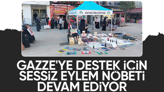 Akyazılı STK'lardan Gazze'ye destek nöbeti