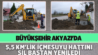 Akyazı’nın kalbine yepyeni bir içme suyu altyapısı