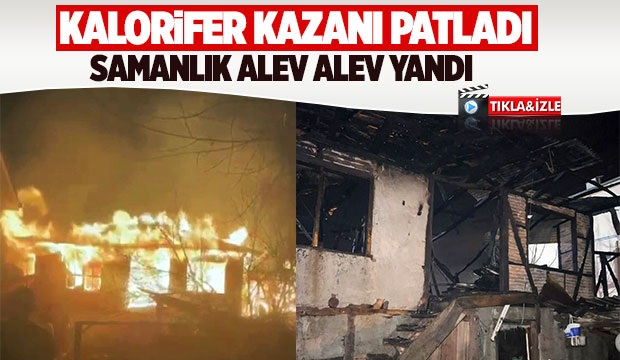 Alevler geceyi aydınlattı