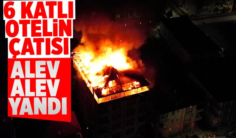  Alevler geceyi aydınlattı