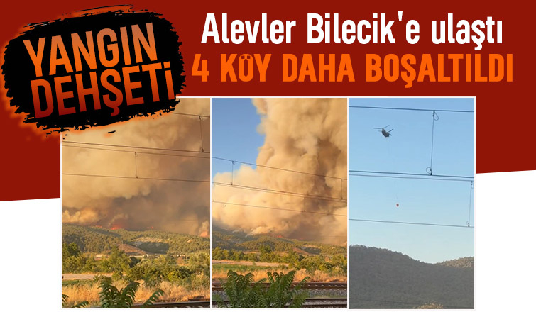 Alevler Geyve’den Osmaneli’ye ulaştı: 4 köy boşaltıldı!