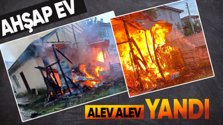 Alevlere teslim olan ev kullanılamaz hale geldi