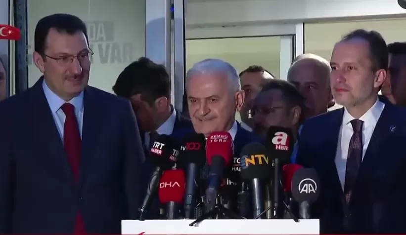 Ali İhsan Yavuz ve Binali Yıldırım, Yeniden Refah Partisi’ne ittifak ziyareti