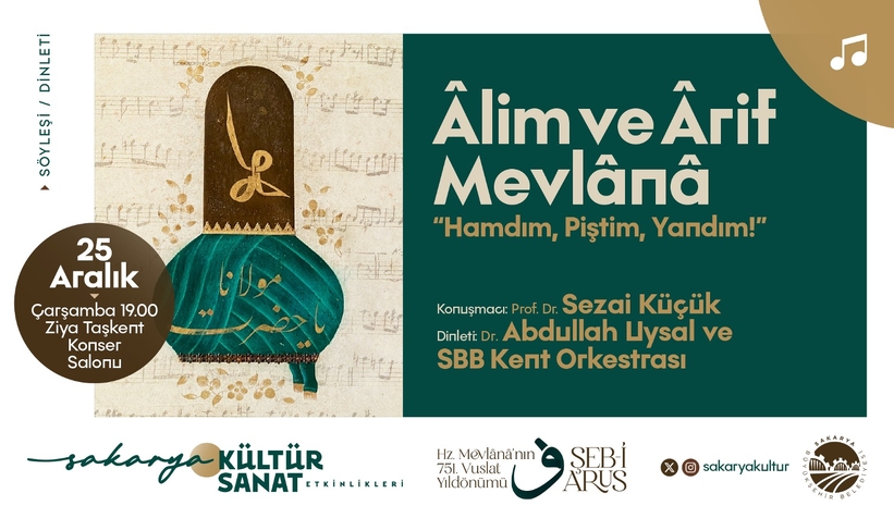 Alim ve Arif Mevlâna programı Ziya Taşkent’te