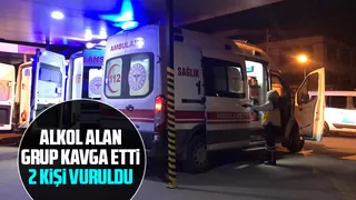 Alkol alan iki grubun kavgasında kan aktı