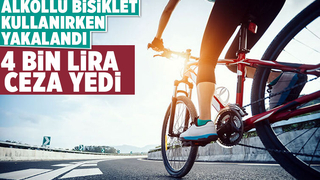 Alkollü bisiklet kullanırken yakalandı, cezadan kaçamadı