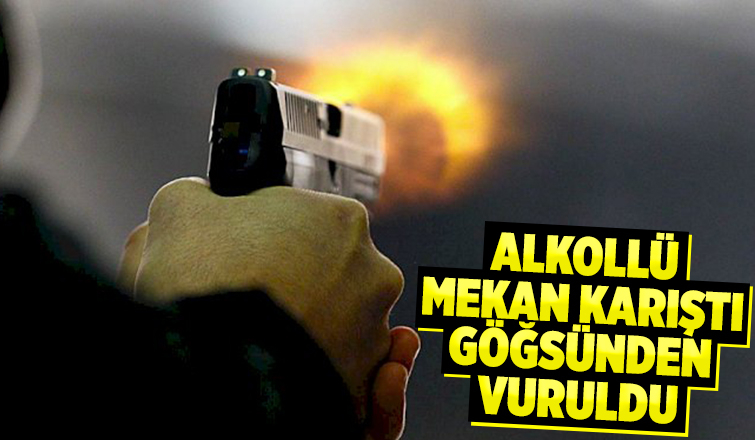 Alkollü mekanda vurulan gencin durumu kritik