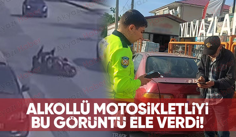 Alkollü sürücü inkar etti, görüntü kendini ele verdi
