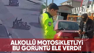 Alkollü sürücü inkar etti, görüntü kendini ele verdi