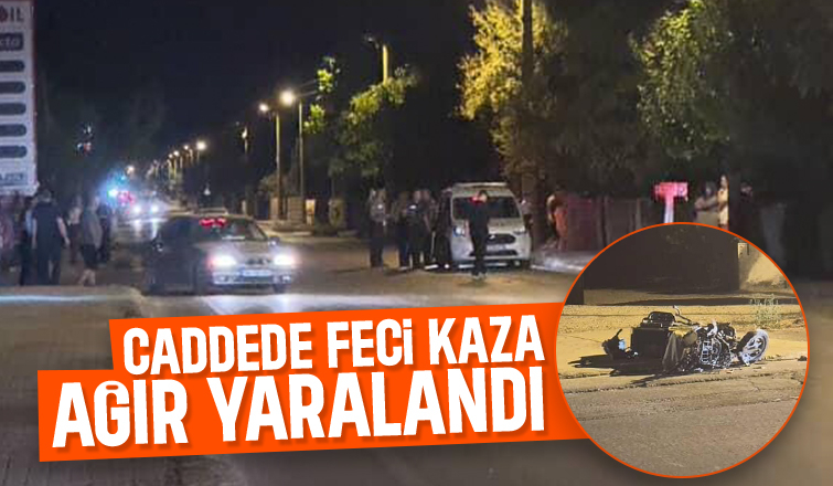 Alkollü sürücünün aracı bisikletliye çarptı