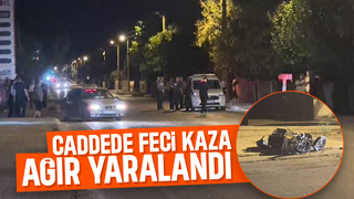 Alkollü sürücünün aracı bisikletliye çarptı