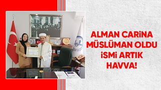 Alman Carina Müslüman oldu