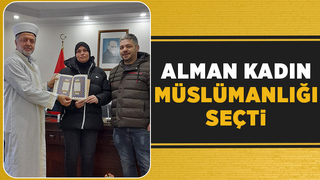 Alman kadın müslüman oldu Leyla ismini aldı