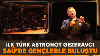 Alper Gezeravcı SAÜ'de öğrencilerle bir araya geldi