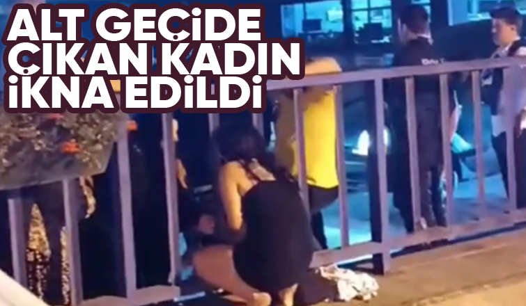 Alt geçitte hareketli dakikalar