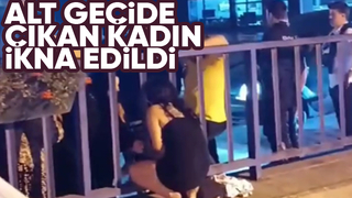 Alt geçitte hareketli dakikalar