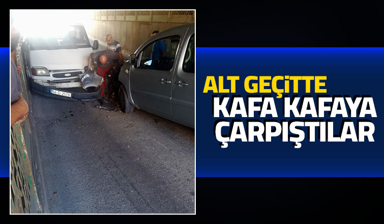 Alt geçitte korkutan kaza