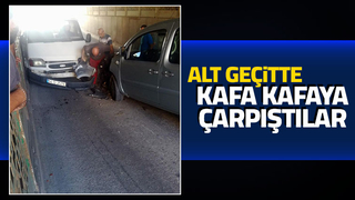 Alt geçitte korkutan kaza