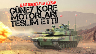 Altay tankında motorlar teslim edildi