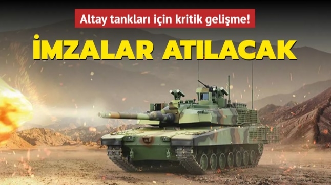 Altay tankları için kritik gelişme