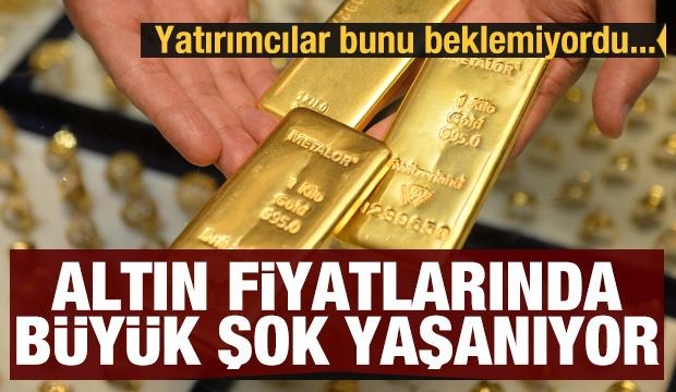 Altın fiyatlarında büyük şok yaşanıyor