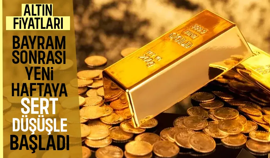 Altın fiyatlarında sert düşüş sürüyor; Gram altın ne kadar oldu?