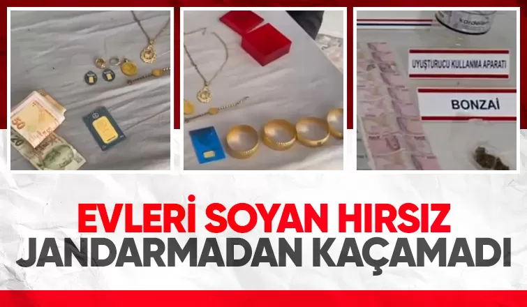 Altın hırsızını kamera kayıtları ele verdi