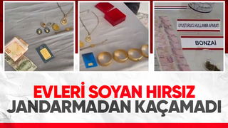 Altın hırsızını kamera kayıtları ele verdi