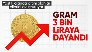 Altın rekora doymuyor; Gram altın 3 bin liraya koşuyor