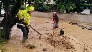 Altındere'de taşkın