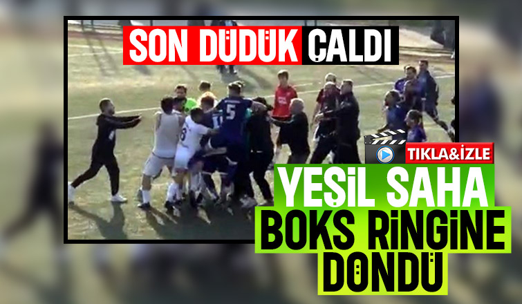 Amatör Lig’de yumruklar havada uçuştu